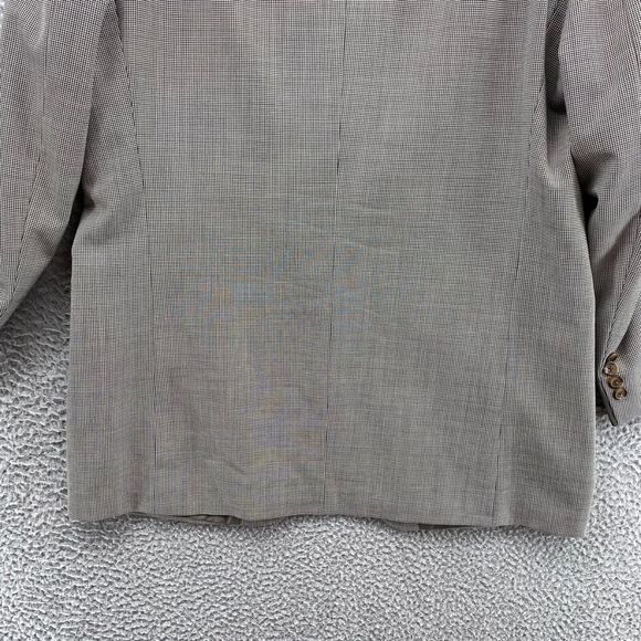 Ralph Lauren Adult 40R HoundsTooth Grey Blazer Two Button Jacket 100% Wool Men's - Picture 13 of 13